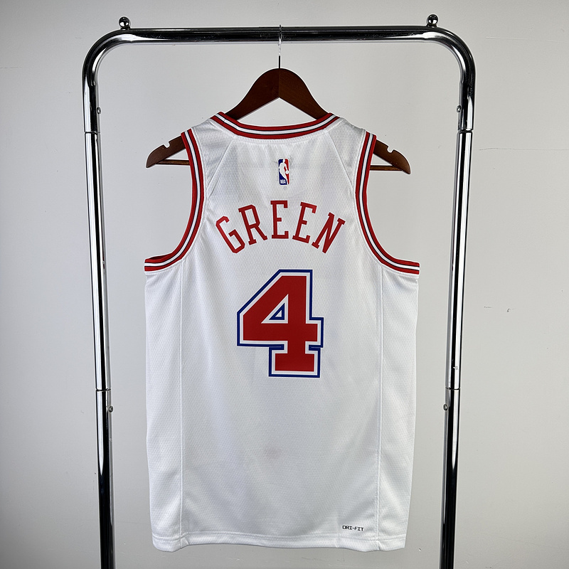 2024 NBA Houston Rockets 4 GREEN Basketball Jersey