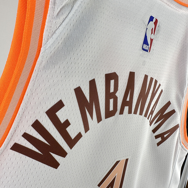 2024 NBA San Antonio Spurs 1 WEMBANYAMA Basketball Jersey