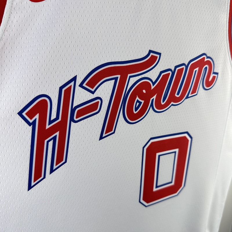 2024 NBA Houston Rockets 0 WESTBROOK Basketball Jersey