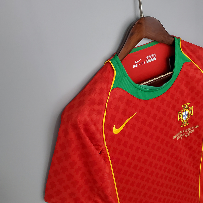 Retro 2004 Portugal home FIGO F.COUTO C.RONALDO RUI COSTA Football jersey retro