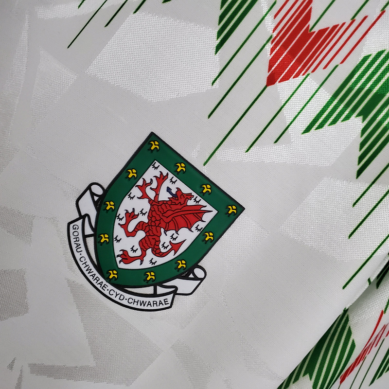 Retro 1990-92 Wales away Football jersey retro