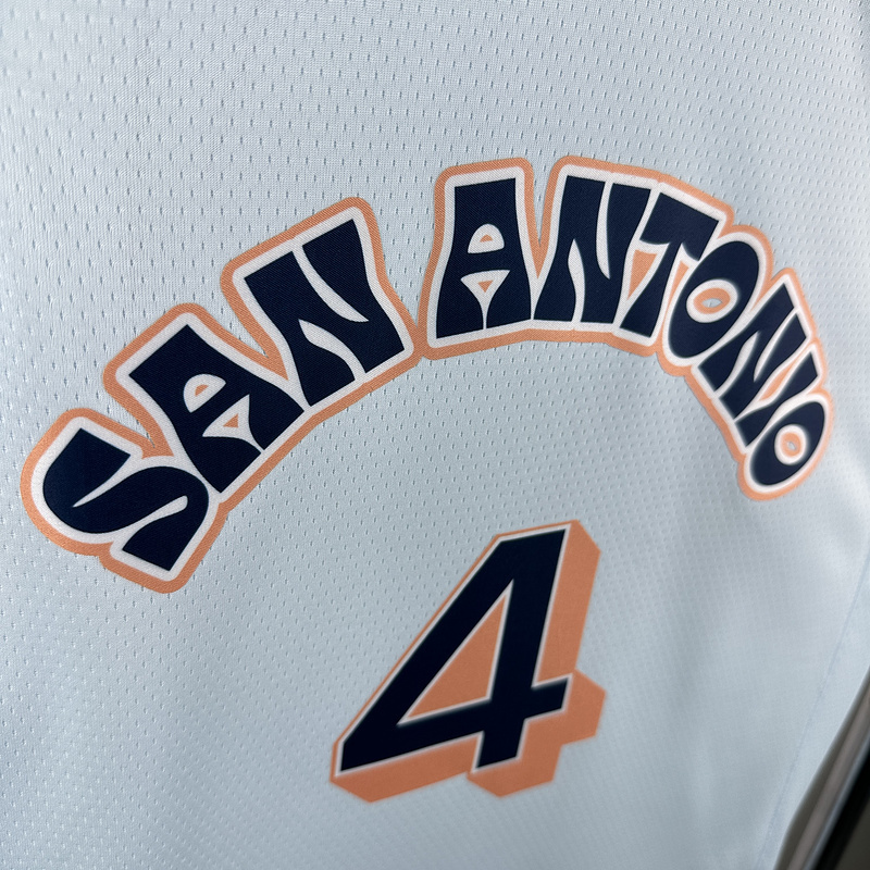 2025 NBA San Antonio Spurs 4 FOX Basketball Jersey