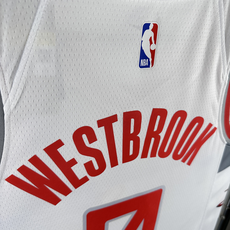 2020 NBA Houston Rockets 0 WESTBROOK Basketball Jersey