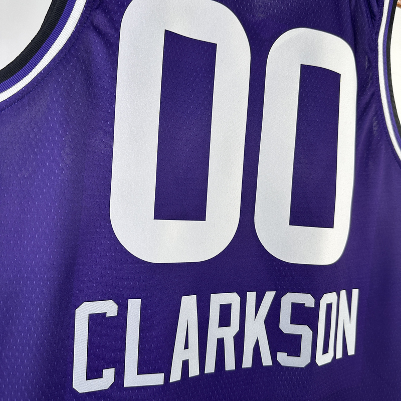 2024 NBA Utah Jazz 00 CLARKSON Basketball Jersey