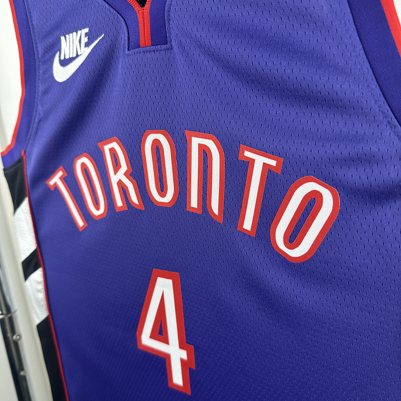 2024 NBA Toronto Raptors 4 BARNES Basketball Jersey
