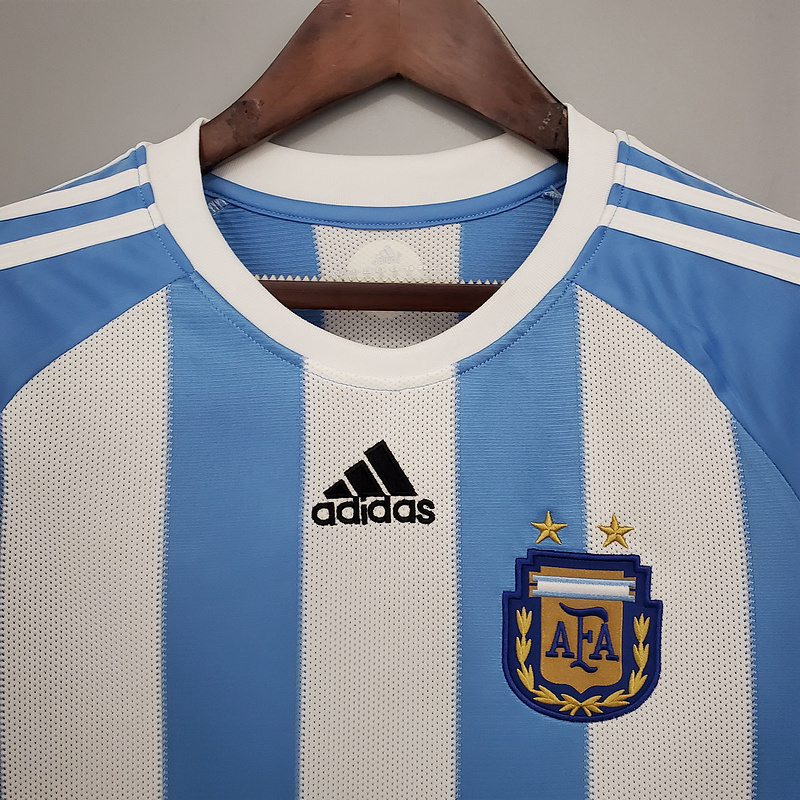Retro 2010 Argentina home MESSI Football jersey retro