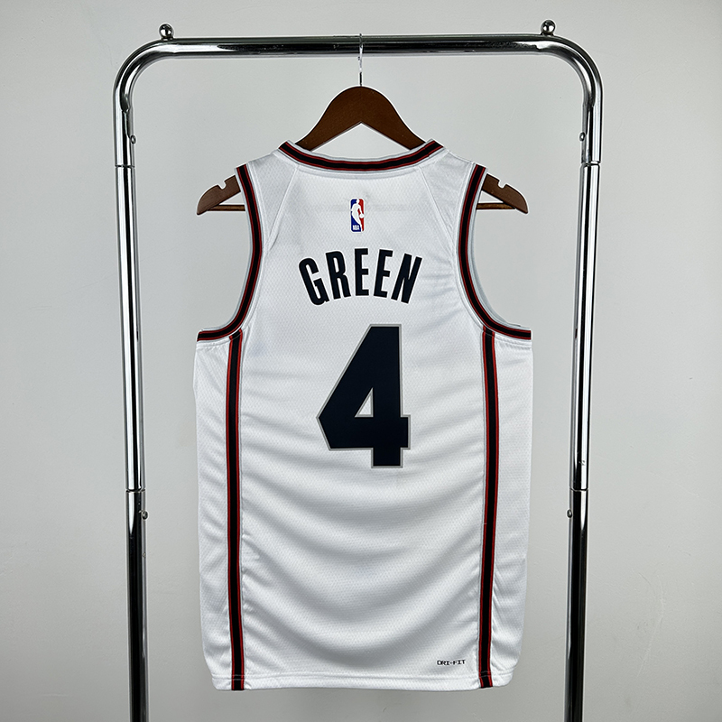 2025 NBA Houston Rockets 4 GREEN Basketball Jersey