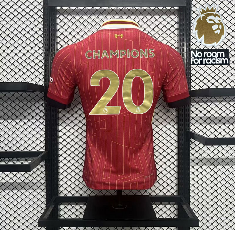 Player 2024-25 CHAMPIONS 20 Liverpool Home Football jersey