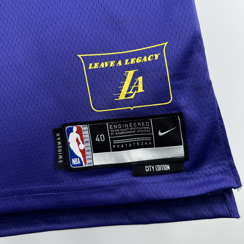 2025 NBA Lakers 4 KNECHT Basketball Jersey