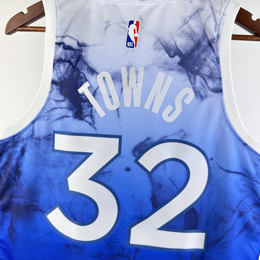 2024 NBA Minnesota Timberwolves 32 Towns Basketball Jersey