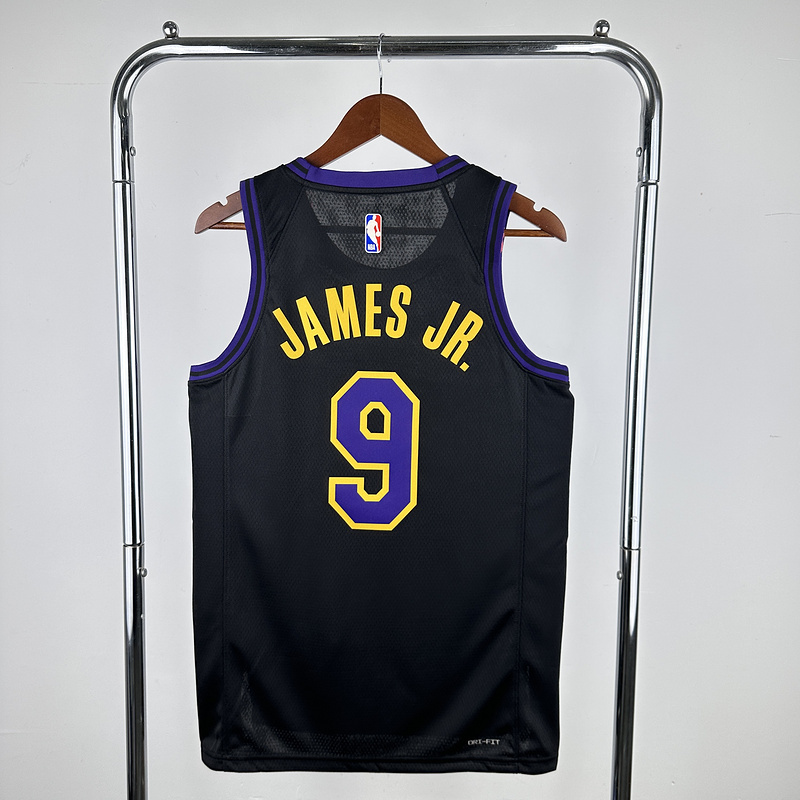 2024 NBA Lakers 9 JAMES JR Basketball Jersey