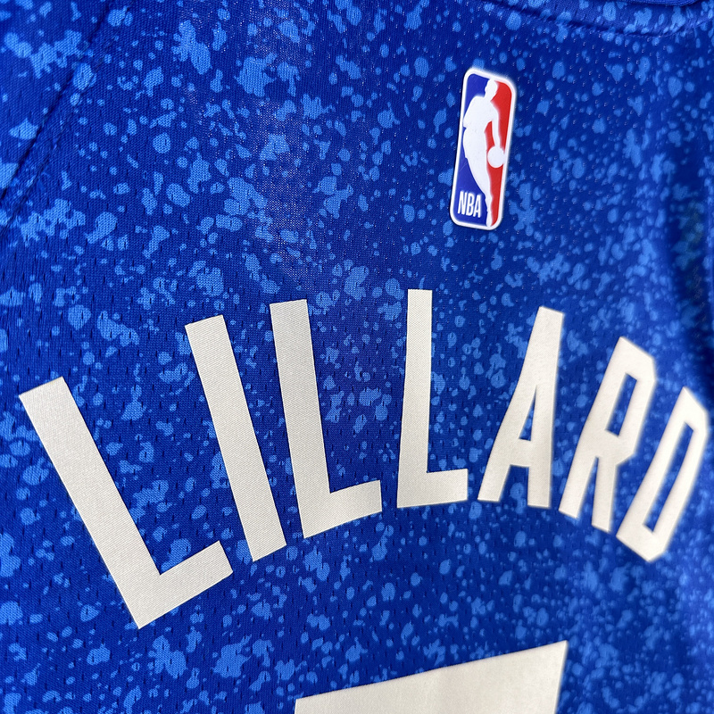 2024 NBA Milwaukee Bucks (0 LILLARD) Basketball Jersey