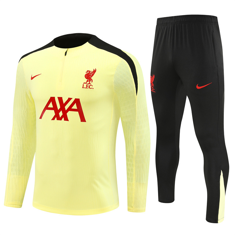 2024-25 Liverpool Half-Pull Training Suit Jersey Set
