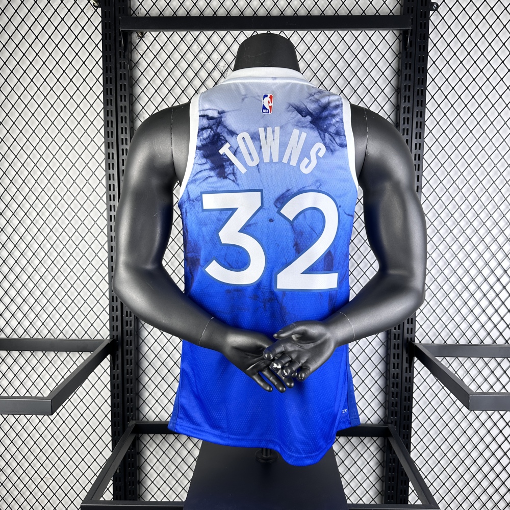 2024 NBA Minnesota Timberwolves 32 Towns Basketball Jersey