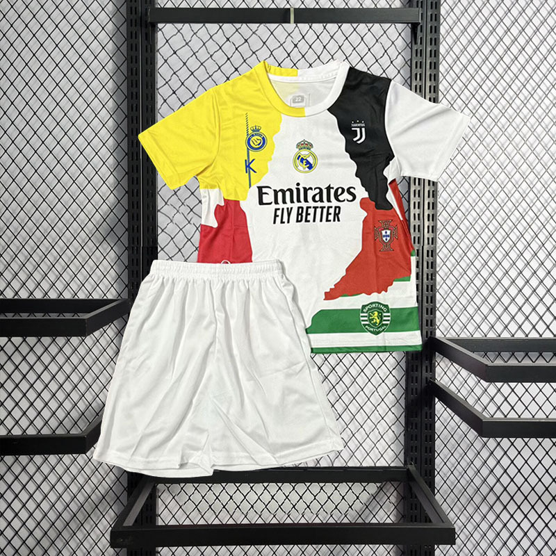 kids Cristiano Ronaldo Commemorative Edition Portugal Manchester United Real Madrid Juventus Sporting al nassr Football jersey