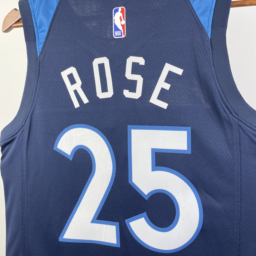 2023 NBA Minnesota Timberwolves 25 Rose Basketball Jersey