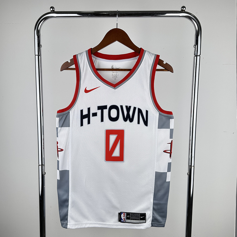 2020 NBA Houston Rockets 0 WESTBROOK Basketball Jersey
