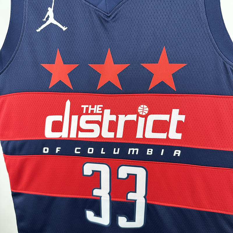2025 NBA Washington Wizards 33 KUZMA Basketball Jersey