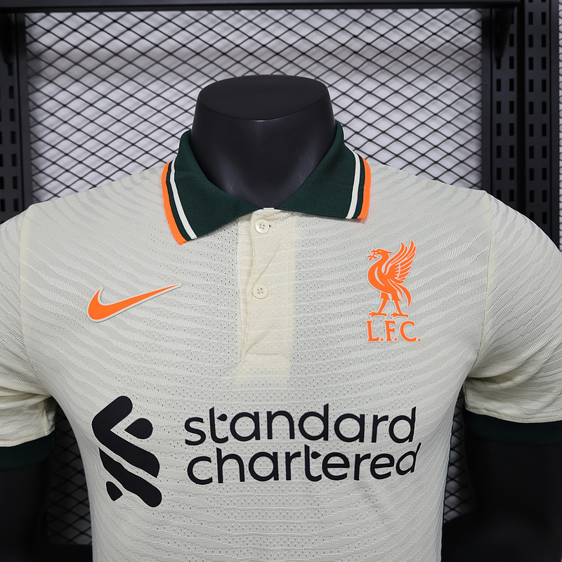 Retro Player 2021-22 Liverpool Away Football jersey Retro