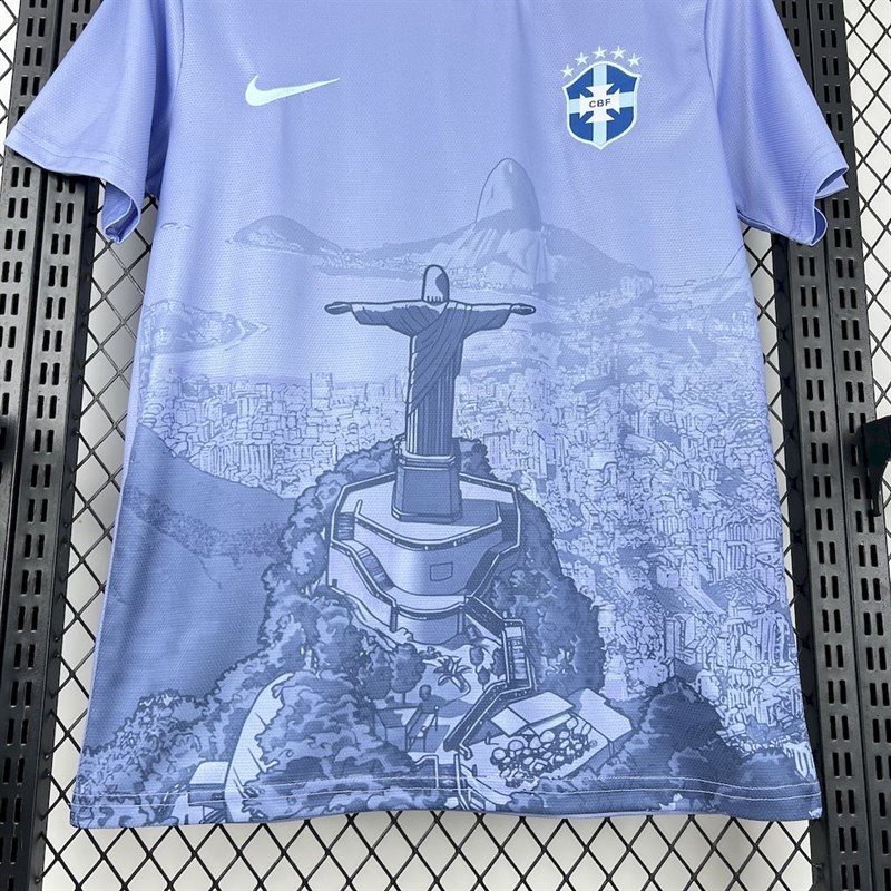 2025-26 Brazil season light purple Football jersey