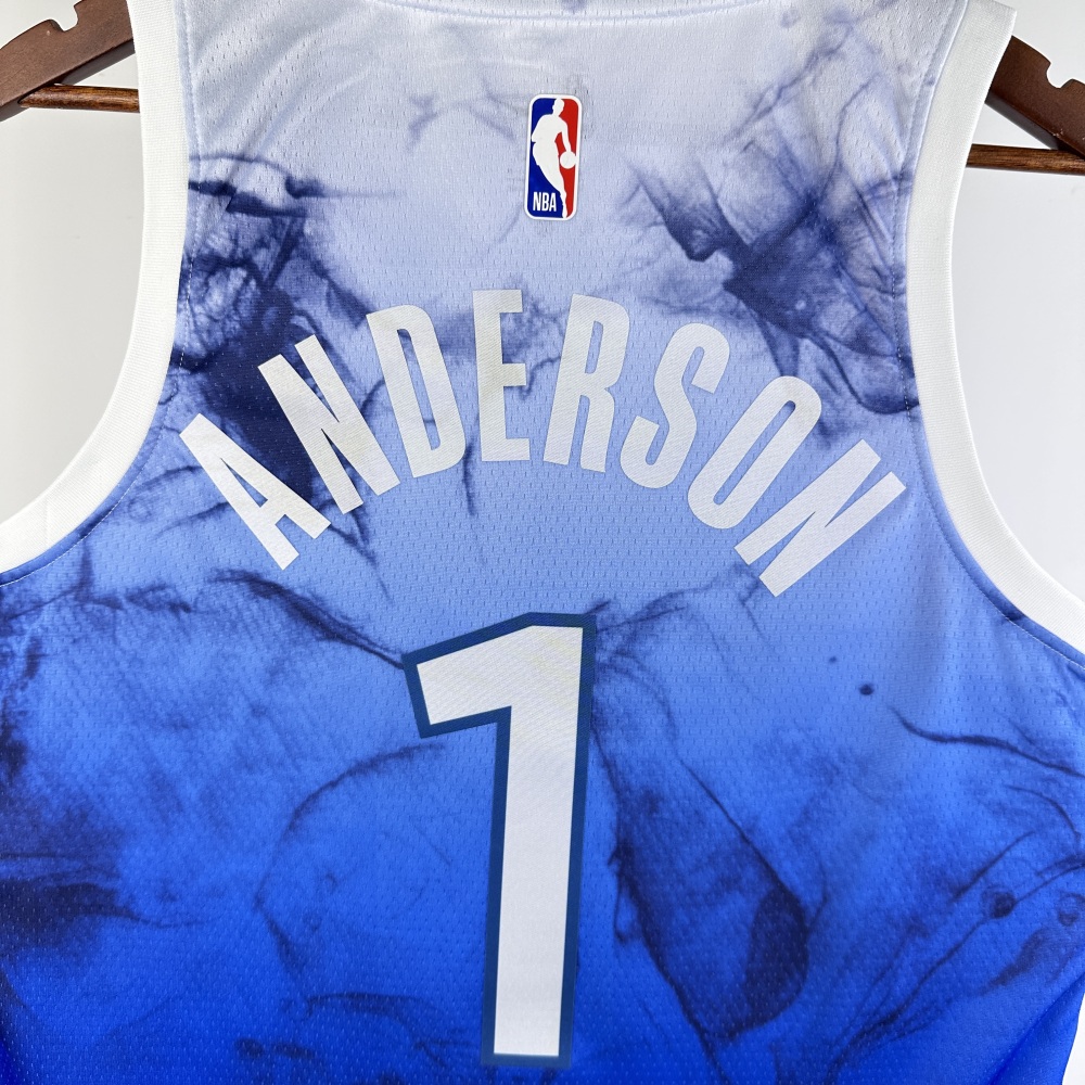 2024 NBA Minnesota Timberwolves 1 Anderson Basketball Jersey