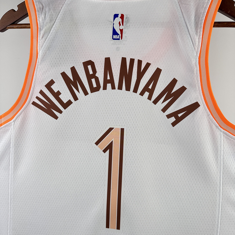2024 NBA San Antonio Spurs 1 WEMBANYAMA Basketball Jersey