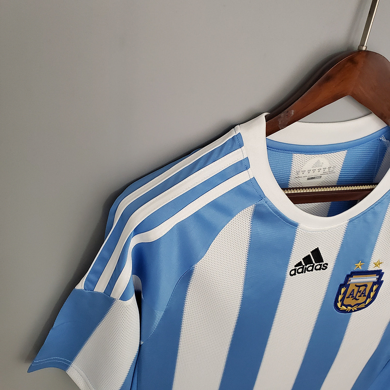 Retro 2010 Argentina home MESSI Football jersey retro