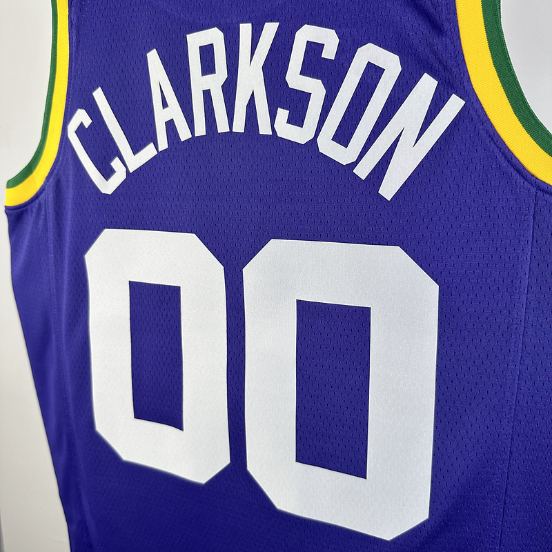 2024 NBA Utah Jazz 00 CLARKSON Basketball Jersey