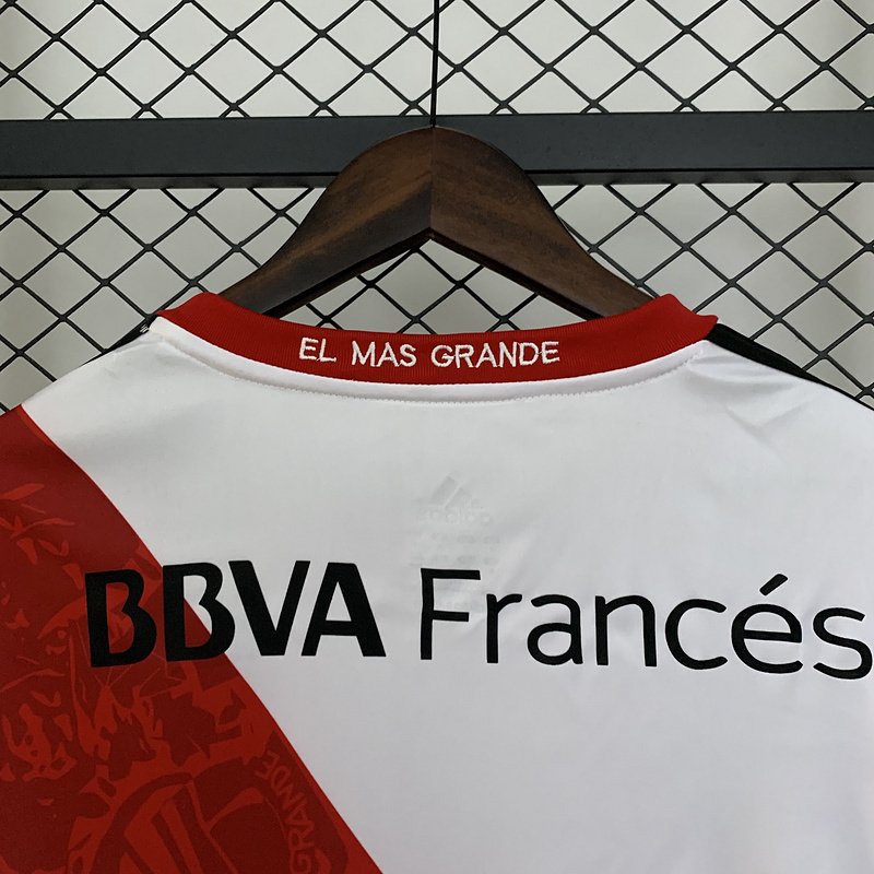 Retro 2013-14 River Plate Home Long Sleeve Football Jersey retro