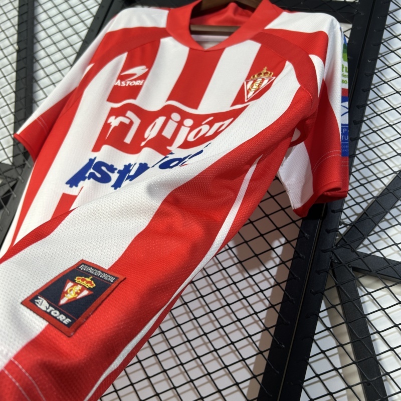 Retro 2008-09 Sporting Gijon Home Football jersey retro