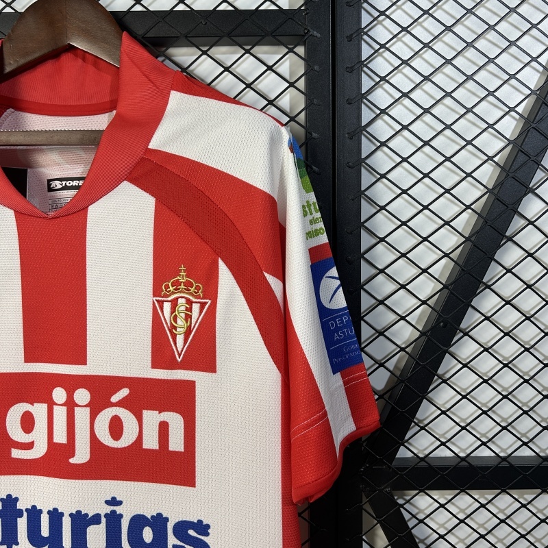 Retro 2008-09 Sporting Gijon Home Football jersey retro