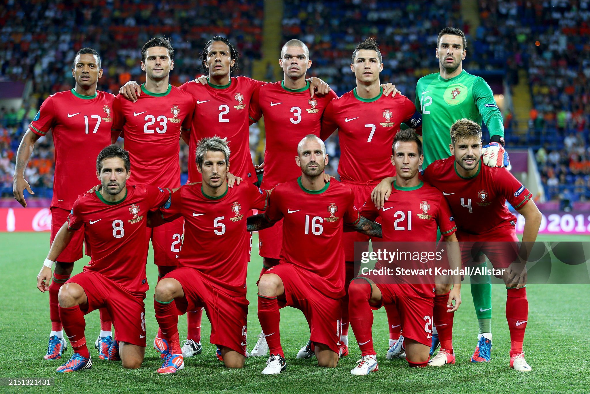 Retro Player 2012 Portugal Home Long Sleeve Football jersey retro