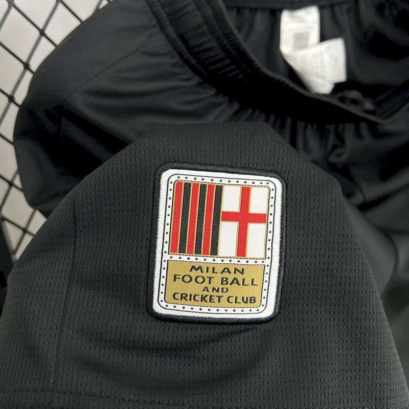 2024-25 Shorts AC Milan 125th Black goalkeeper Football jersey