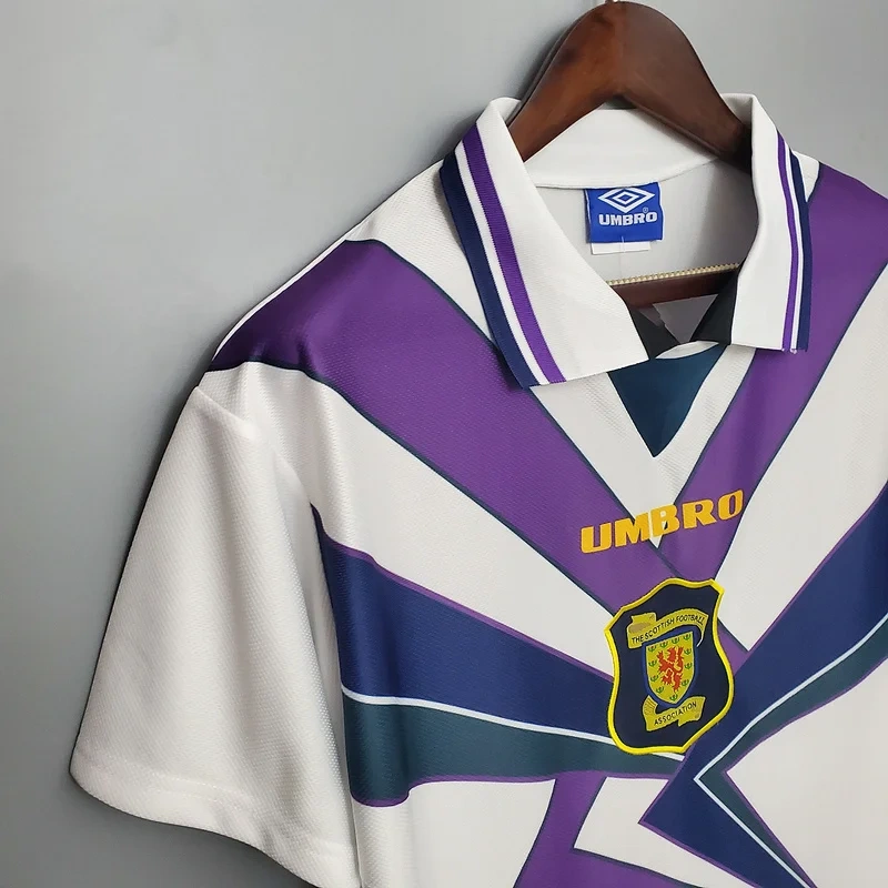 Retro 1994-96 Scotland White Football jersey retro