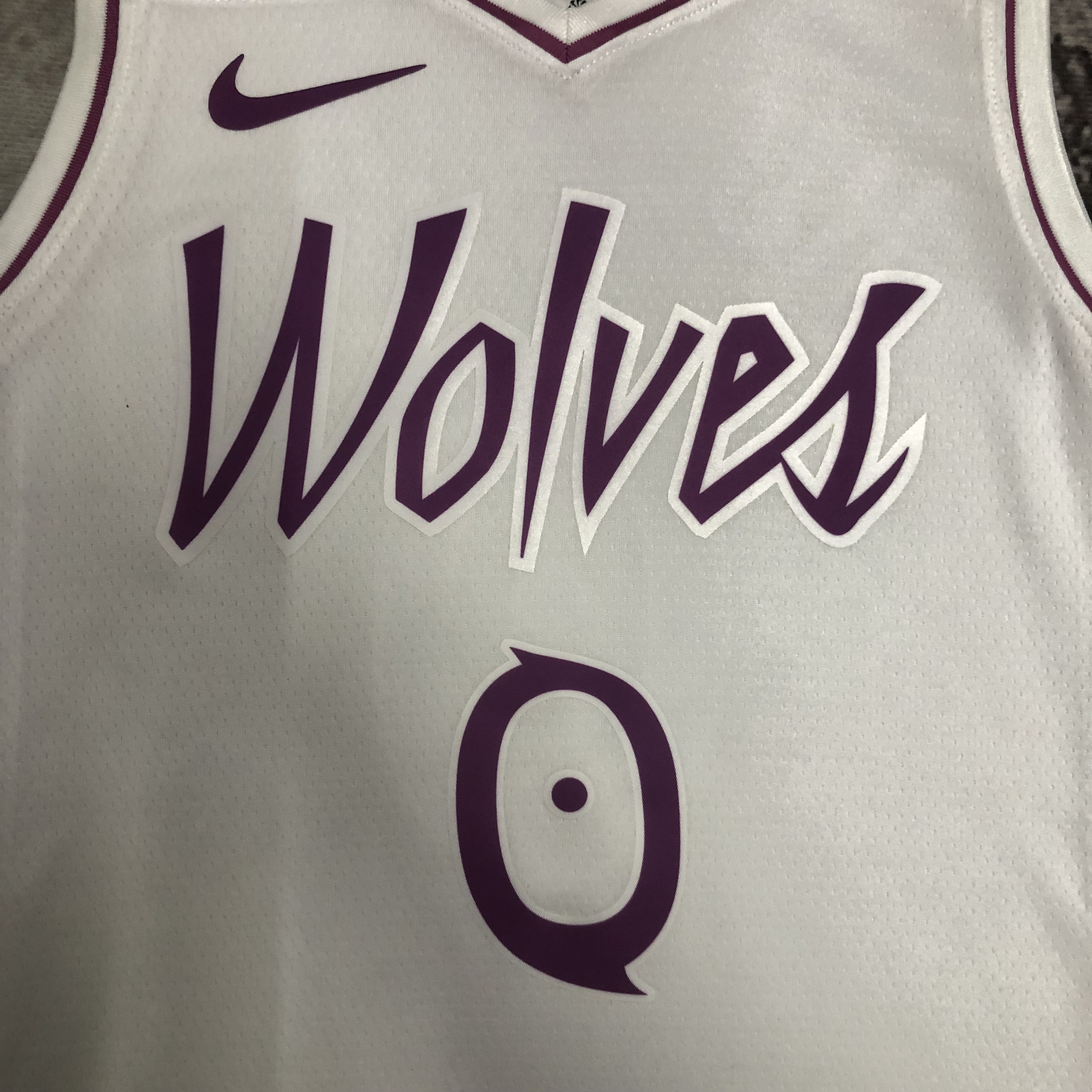 NBA Minnesota Timberwolves 0 Russell Basketball Jersey