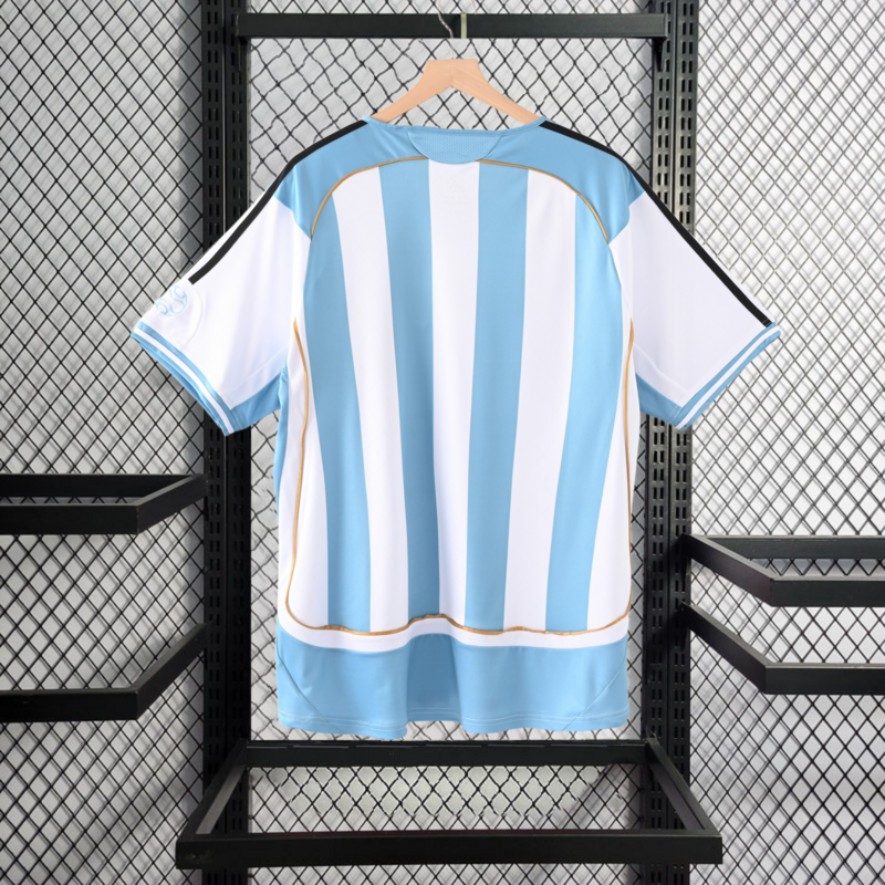 Retro 2006 Argentina home MESSI Football jersey retro