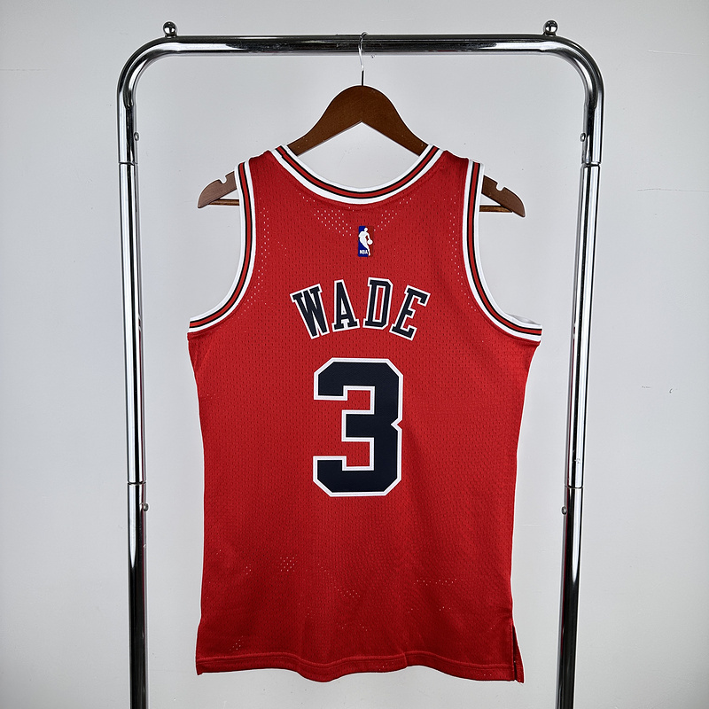 2016-17 NBA Chicago Bulls 3 WADE Basketball Jersey