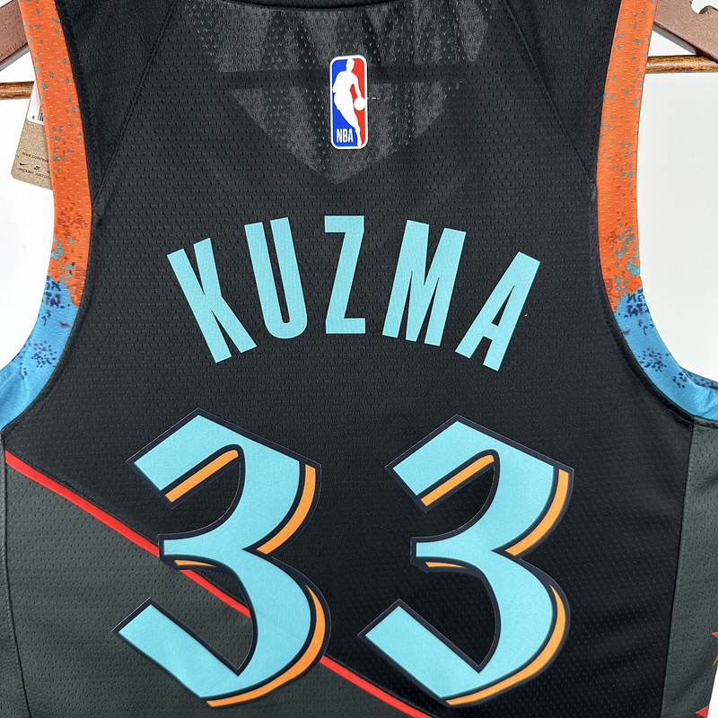 2024 NBA Washington Wizards 33 KUZMA Basketball Jersey