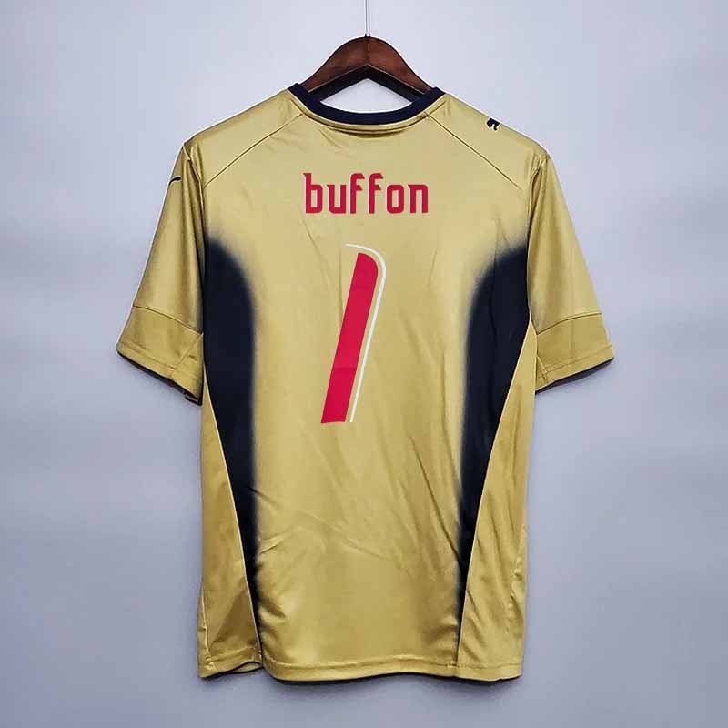 Retro 2006 Italy Golden BUFFON Football jersey retro