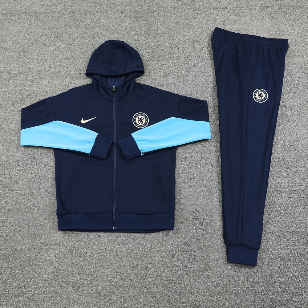 2024-25 Chelsea 01 Royal Blue Hoodie jacket suit