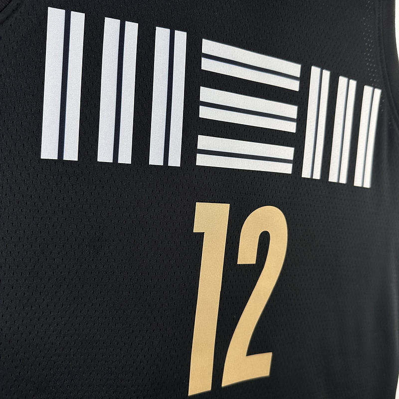 2024 NBA Memphis Grizzlies 12 MORANT Basketball Jersey