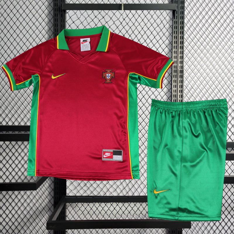 Retro KIDS 1998 KIDS Portugal Home Football jersey retro