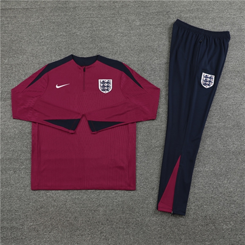 2024-25 England Red【Player】Long Sleeve Training Suit