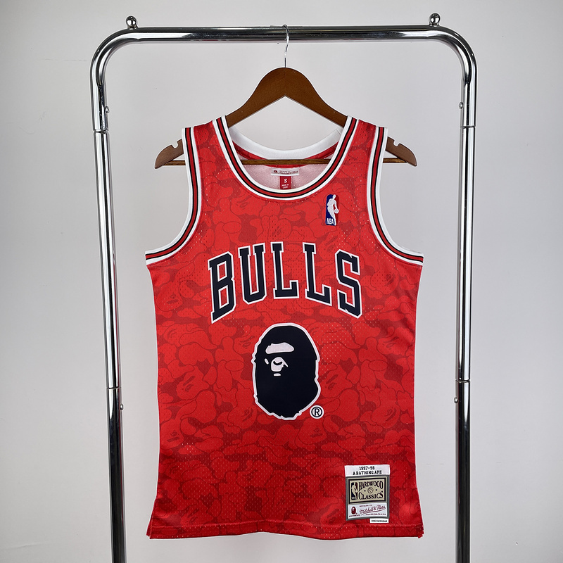 1997-98 NBA Chicago Bulls (93 BAPE) Basketball Jersey