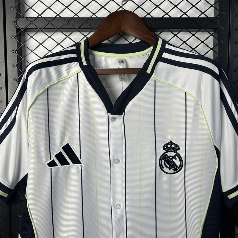 2025-26 Real Madrid Baseball uniform Football jersey