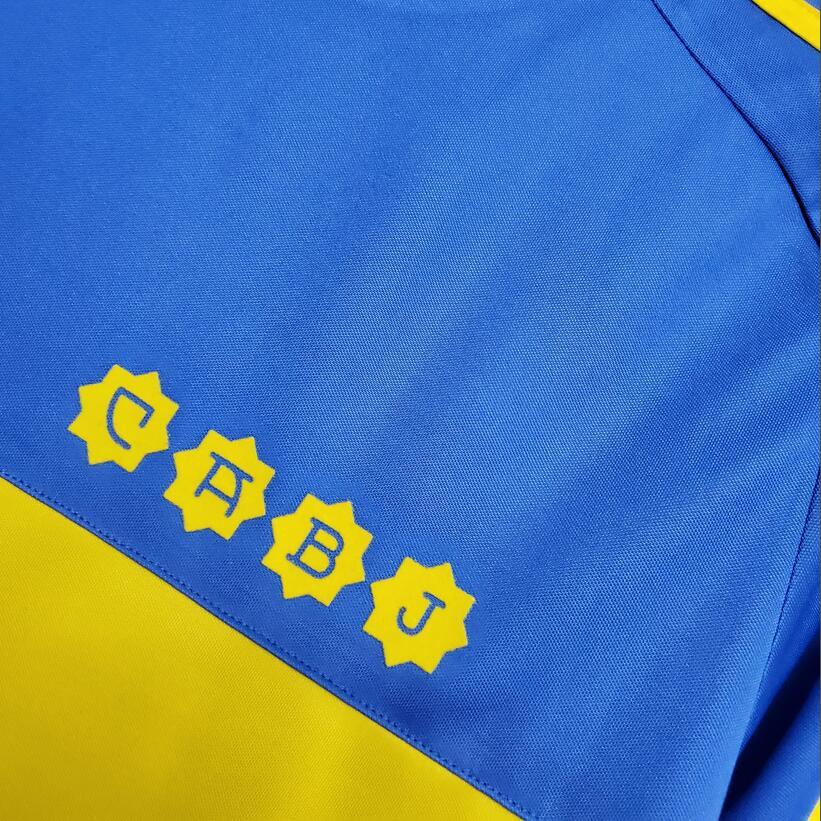 Retro 1981 Boca Juniors Long sleeve  home Football jersey Retro