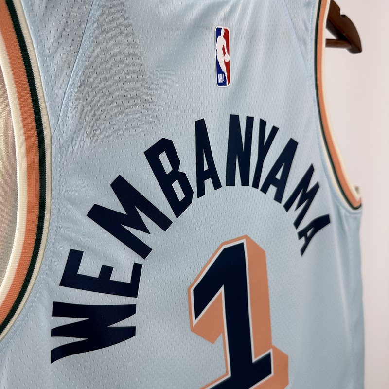 2025 NBA San Antonio Spurs 1 WEMBANYAMA Basketball Jersey