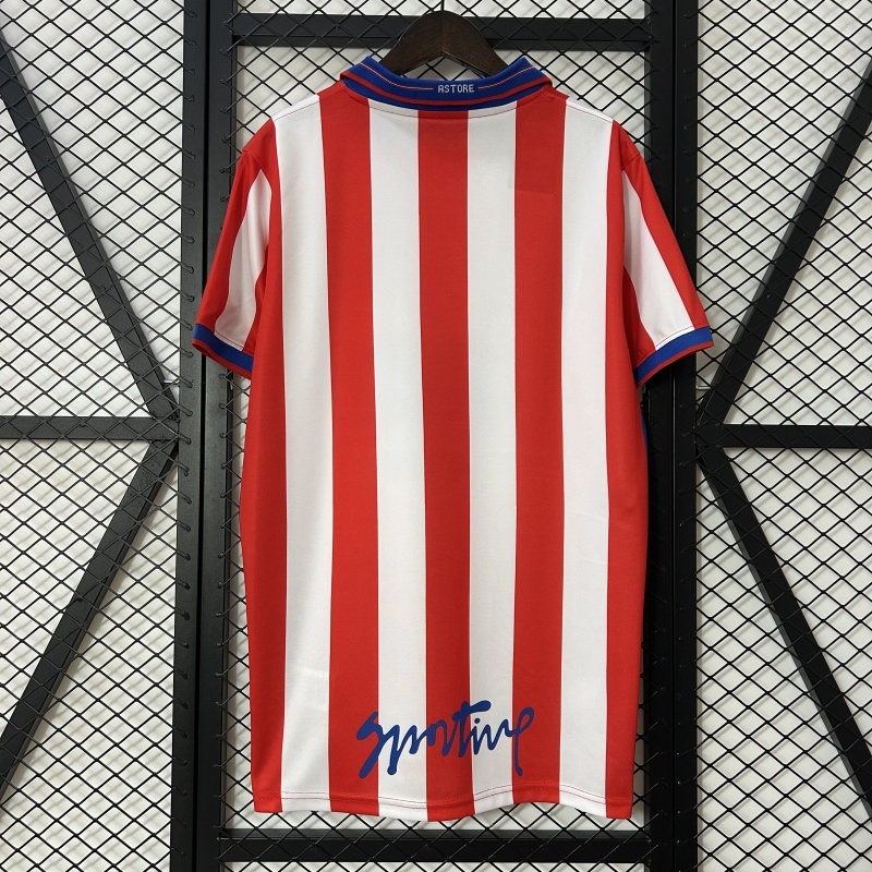 Retro 2001-02 Sporting Gijon Home Football jersey retro