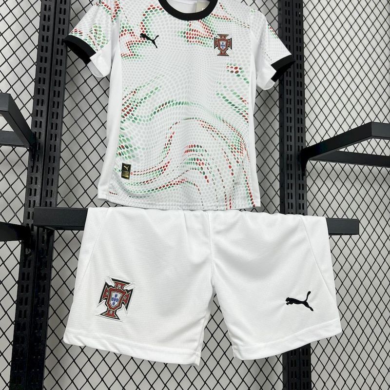 2025-26 Portugal Away KIDS Football jersey