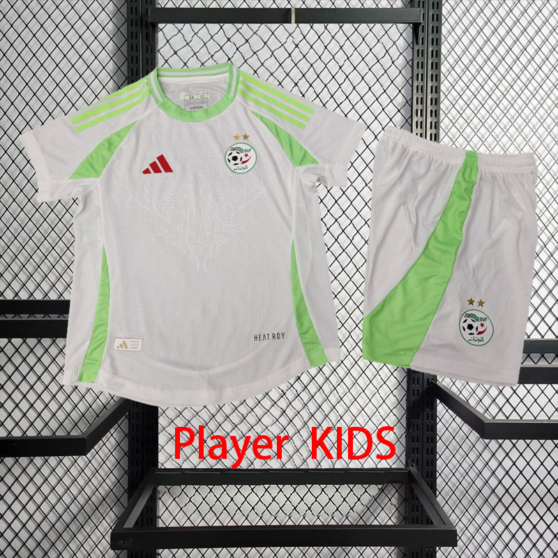 Player 2024-25 Algeria Home Kids football jersey Player KIDS